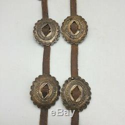 Old! Late First Phase to Early Second Phase, Coin Silver (Ingot) Concho Belt