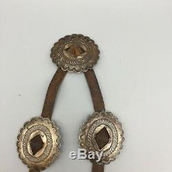 Old! Late First Phase to Early Second Phase, Coin Silver (Ingot) Concho Belt