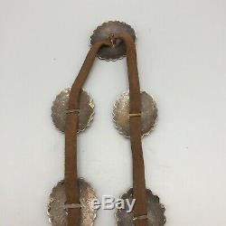 Old! Late First Phase to Early Second Phase, Coin Silver (Ingot) Concho Belt