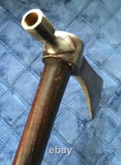 Old NATIVE AMERICAN AUTHENTIC Early ANTIQUE TOMAHAWK Pipe Head Un-Drilled Handle