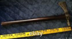 Old NATIVE AMERICAN AUTHENTIC Early ANTIQUE TOMAHAWK Pipe Head Un-Drilled Handle