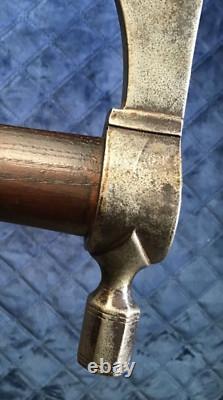 Old NATIVE AMERICAN AUTHENTIC Early ANTIQUE TOMAHAWK Pipe Head Un-Drilled Handle