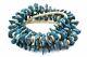 Old Pawn Early Santo Domingo 30's Turquoise Tab Shell Heishi Necklace