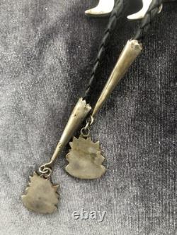 Old Vintage Zuni Eagle Dancer Early 50's 60's Turquoise Shell Inlay Unsigned