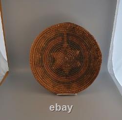 Old Vtg Native American Indian Navajo Handwoven Wedding Basket Ute Early 13