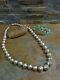 Omg! Amazing Early Navajo Sterling Graduated Bench Bead Necklace Native Old Pawn