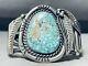 One Of The Best Early Birds Eye Kingman Turquoise Sterling Silver Bracelet