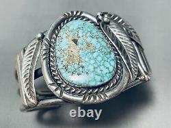 One Of The Best Early Birds Eye Kingman Turquoise Sterling Silver Bracelet