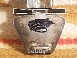 Outstanding Old Pawn Sterling Navajo Native American 3d Kachina Pendant Bolo