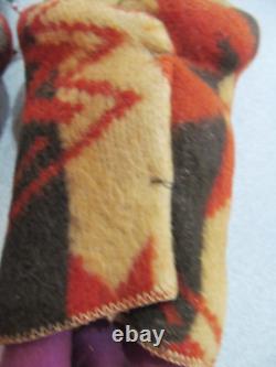 Pair early Skookum Bully Good Native American Indian Dolls 12