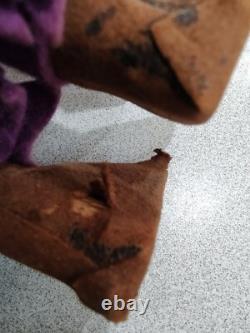 Pair early Skookum Bully Good Native American Indian Dolls 12