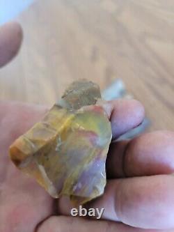 Petrified Wood Anvil Native American Stone Effigy Rock Art, Artifacts, Tools