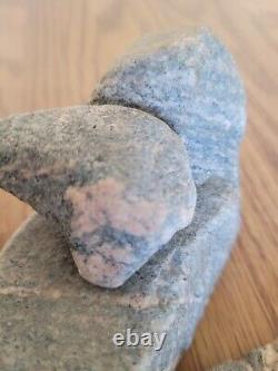 Pink & Gray Granite Native American Stone Effigy Rock Art, Artifacts, Tools