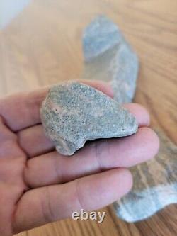 Pink & Gray Granite Native American Stone Effigy Rock Art, Artifacts, Tools