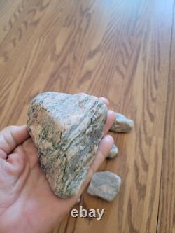 Pink Snake Native American Indian Stone Effigy Rock Art, Artifacts, Tools