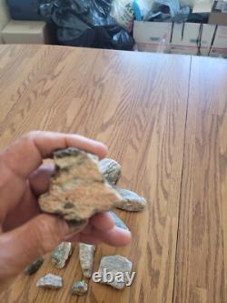 Pink Snake Native American Indian Stone Effigy Rock Art, Artifacts, Tools