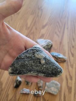 Pink Snake Native American Indian Stone Effigy Rock Art, Artifacts, Tools