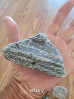 Pink Snake Native American Indian Stone Effigy Rock Art, Artifacts, Tools