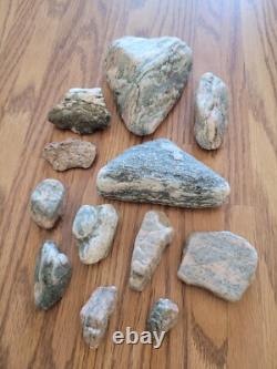 Pink Snake Native American Indian Stone Effigy Rock Art, Artifacts, Tools