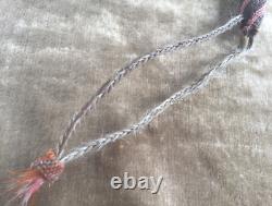 Prison Made Hitched Horsehair Quirt with Wrist Strap Late 19th Early 20th C