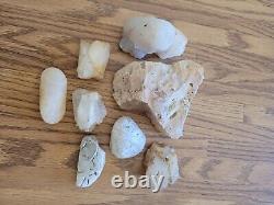 Quartz Crystal Fox Native American Indian Stone Effigy Art, Artifacts, Tools