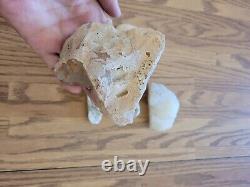 Quartz Crystal Fox Native American Indian Stone Effigy Art, Artifacts, Tools