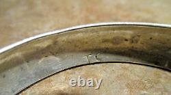 RARE EARLY! TOMMY SINGER (d.) Navajo Sterling Silver THREE FIGURE Bracelet