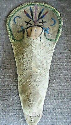 RARE Early Native American Indian Doll with CradleboardBook PieceMuseum Quality