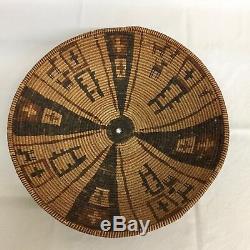 RARE! Early Native American Yavapai/Western Apache Polychrome Basket -Circa 1890
