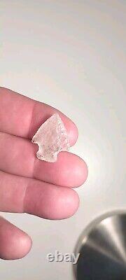 Rare Authentic Translucent Early Corner Notched Dart, Bird Point, Arrowhead