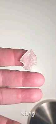 Rare Authentic Translucent Early Corner Notched Dart, Bird Point, Arrowhead