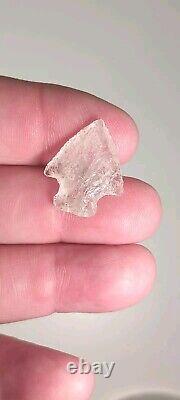 Rare Authentic Translucent Early Corner Notched Dart, Bird Point, Arrowhead