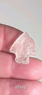 Rare Authentic Translucent Early Corner Notched Dart, Bird Point, Arrowhead