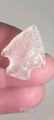 Rare Authentic Translucent Early Corner Notched Dart, Bird Point, Arrowhead