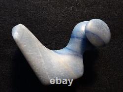 Rare! Blue Birdstone Native American Popeye Birdstone, Port-062408385