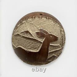 Rare Early Carla Nampeyo Claw Sgraffito Brown Seed Pod Pottery 1984 Signed 3