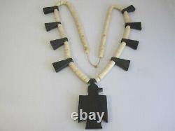 Rare Early Depression Era Santo Domingo Thunderbird Native American Necklace