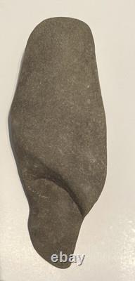 Rare Early Native American Stone Hammer Club Maul Tool Left Handed Handle