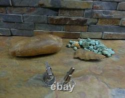 Rare Early Navajo Sterling Thunderbird Cufflinks Native Old Pawn Fred Harvey Era