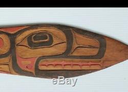 Rare Early Northwest Haida Or Tlingit Ceremonial Dance Padle Native American