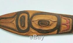 Rare Early Northwest Haida Or Tlingit Ceremonial Dance Padle Native American