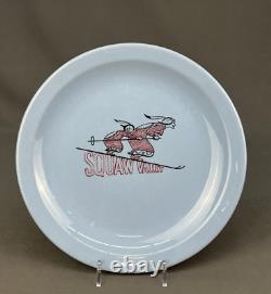 Rare Early SQUAW VALLEY SKI RESORT 9.5 Restaurant Dinner Plate Native American