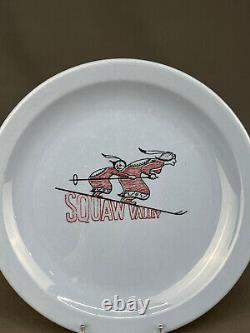 Rare Early SQUAW VALLEY SKI RESORT 9.5 Restaurant Dinner Plate Native American