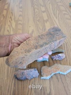 Red Desert Varnish Native American Indian Stone Effigy Rock Art, Artifact Tools