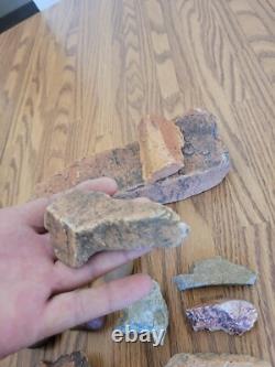 Red Desert Varnish Native American Indian Stone Effigy Rock Art, Artifact Tools