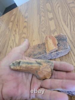 Red Desert Varnish Native American Indian Stone Effigy Rock Art, Artifact Tools