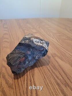 Red Eyed Coyote Native American Stone Effigy Rock Art, Artifacts, Tools