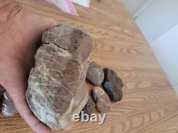 Red Jasper + Native American Indian Stone Effigy Art, Artifacts, Tools