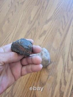 Red Mouth Snake Head Native American Stone Effigy Rock Art, Artifacts, Tools