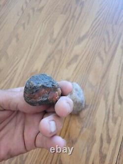 Red Mouth Snake Head Native American Stone Effigy Rock Art, Artifacts, Tools